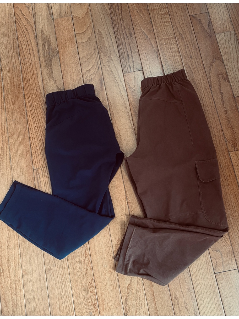 Lululemon lot of 2 Utilitech crop cargo, on the fly pants size 28 6 brown blue